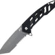 Couteau pliant Schrade Ventricle acier AUS-10A lame tanto 76 mm manche acier inoxydable