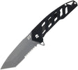Couteau pliant Schrade Ventricle acier AUS-10A lame tanto 76 mm manche acier inoxydable