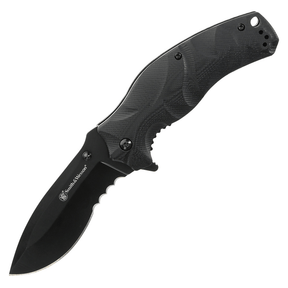 Couteau pliant Smith & Wesson Black Ops ouverture assistée lame 89 mm manche G10