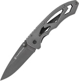 Couteau pliant Smith & Wesson CK400 Large lame drop point 76 mm manche titane
