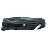 Couteau pliant Smith & Wesson Extreme Ops FR25 tanto dentelé avec brise-vitre et coupe-ceinture