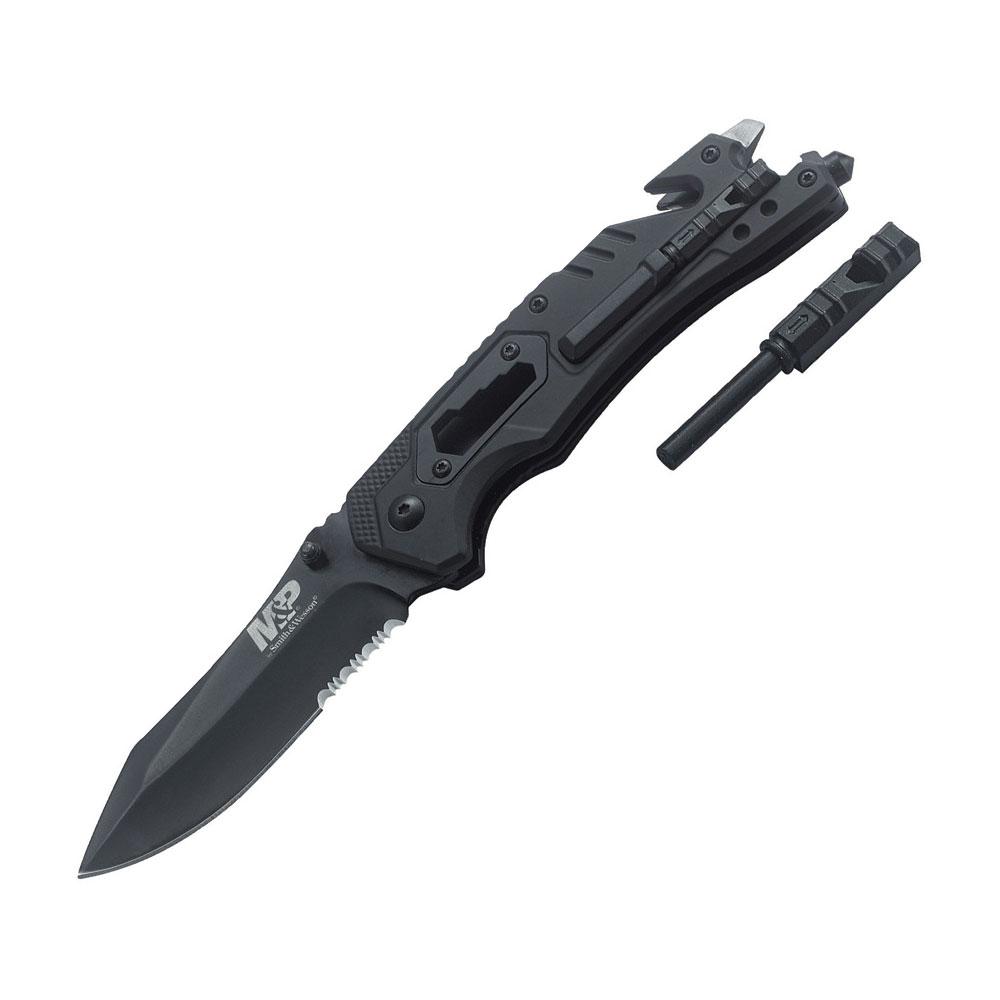 Couteau pliant Smith & Wesson M&P ouverture assistée lame 89 mm multi-outils