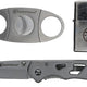 Couteau pliant Smith & Wesson coupe-cigare lame 76 mm manche acier inoxydable