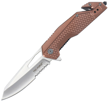 Couteau pliant Tac Force TF-2015 Rescue acier 3Cr13 lame 83 mm manche aluminium