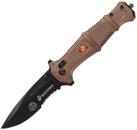 Couteau pliant US Marine Corps M-3010 lame 99 mm manche aluminium