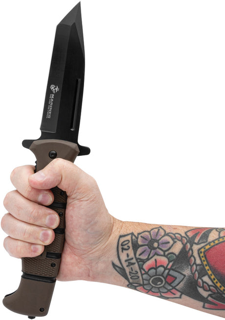 Couteau pliant United Cutlery Maximum lame tanto 140 mm manche caoutchouc