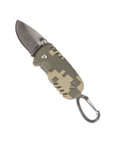 Couteau pliant porte-clés Mil-Tec lame 3,5 cm en acier manche aluminium 9 cm