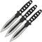 Couteaux de lancer Rite Edge Streak lot de 3 acier monobloc lame 102 mm avec étui