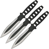 Couteaux de lancer Rite Edge Streak lot de 3 acier monobloc lame 102 mm avec étui