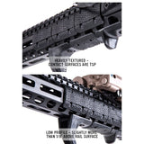 Couvre-rails M-LOK Type 2 Magpul en 2 parties lot de 6 pour rail aluminium