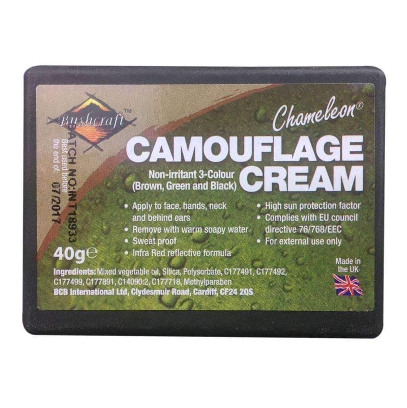 Crème de camouflage BCB Chameleon compact trois teintes infrarouge homologué OTAN
