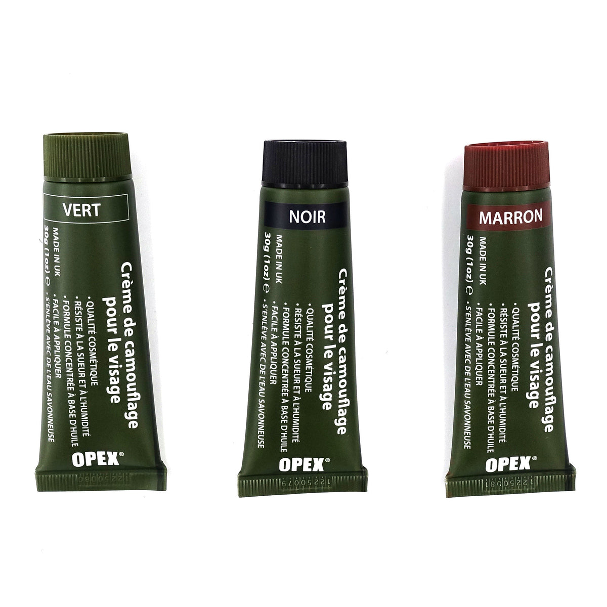 Crème de dissimulation OPEX visage et corps set de 3 tubes règlement CE 1223/2009