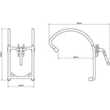 Crochet Olympia Triumph Titanium Double Hook 220 mm