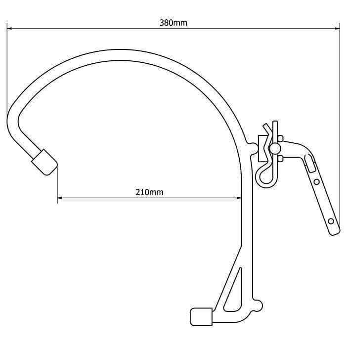 Crochet Olympia Triumph Titanium Triple Hook 210 mm