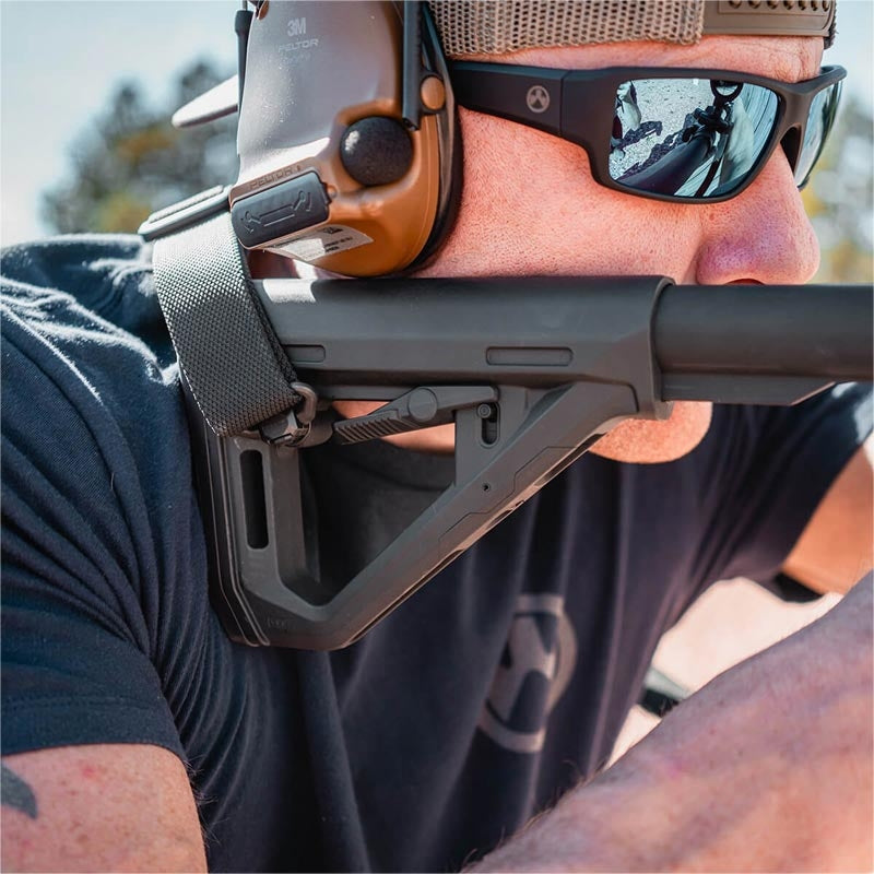 Crosse DT Carbine Magpul pour AR15/M4 à tube standard, sangle QD et boucle 3,17 cm