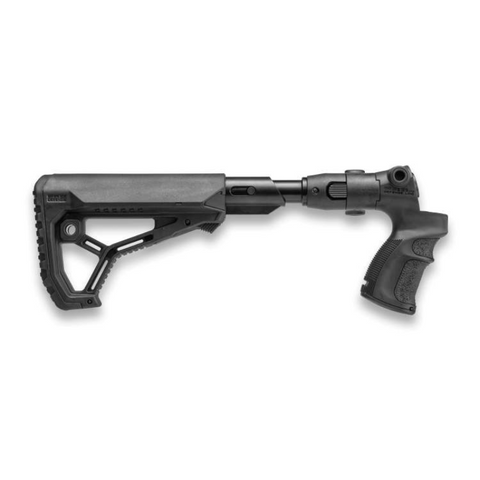 Crosse amortissante pliante et rétractable FAB Defense AGMF 500 FKSB pour Mossberg 500/590 et Maverick 88 (calibre 12)