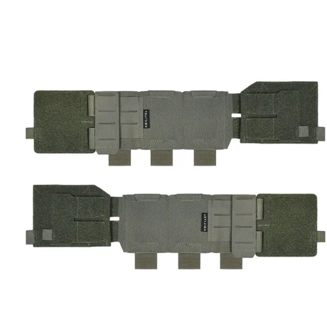 Cummerbund Agilite Modular Elastic 6 alvéoles et 2 colonnes MOLLE, 3 fermetures