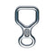 Descendeur en huit Petzl pour cordes de 8 à 13 mm, 100 g, charge 100 kg