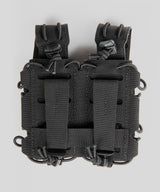 Double porte-chargeur 9 mm GK Dutycall côte à côte sur platine MOLLE