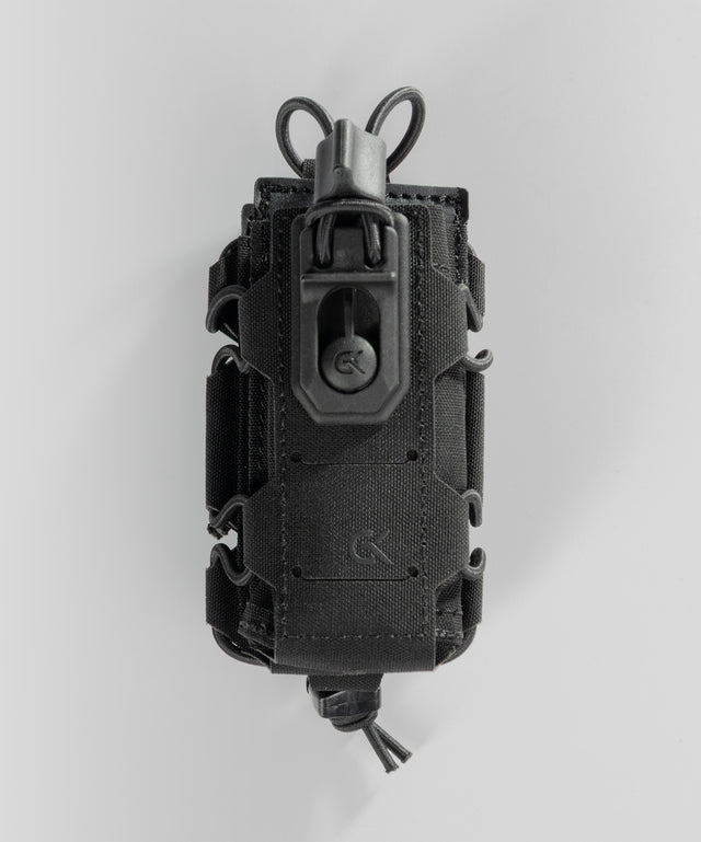 Double porte-chargeur 9 mm GK Dutycall superposé sur platine MOLLE