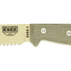 Couteau à lame fixe ESEE ESEE-3 - Lame Mixte - Pommeau modifié E3SMDT acier Carbone lame 88 mm