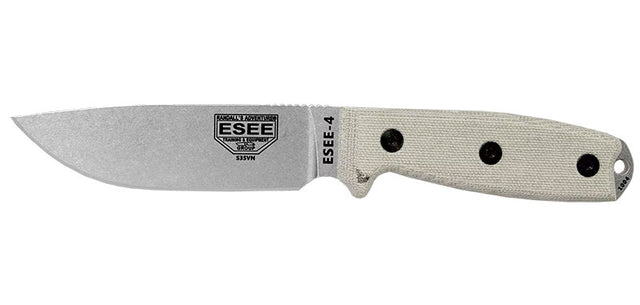 Couteau à lame fixe ESEE ESEE-4 E4P35V acier CPM S35VN lame 116 mm