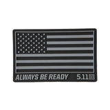Écusson USA Double Tap 5.11 Tactical silhouette drapeau fixation auto-agrippante