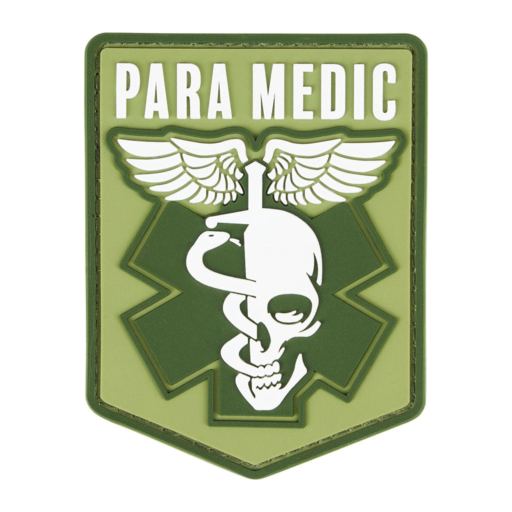 Écusson de fonction Para-Medic Ares en PVC en relief à dos auto-agrippant