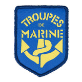 Écusson tissé Ares des troupes de marine à dos auto-agrippant pour veste et sac