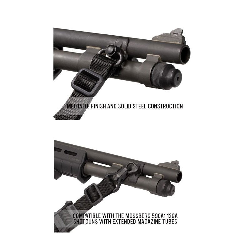 Embase de sangle avant Magpul en acier Melonite pour Mossberg 590A1 canon lourd