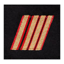 Fourreau de grade Ares sergent-chef BM2 haute visibilité pour tenue de service