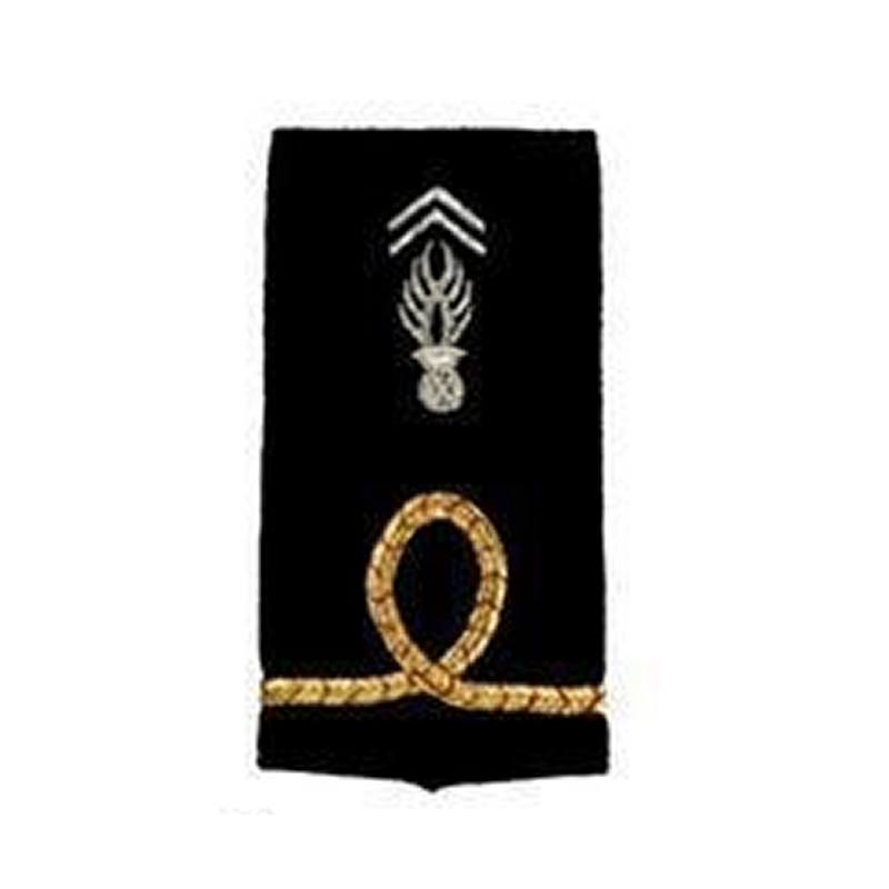 Fourreaux de grade Gendarmerie Départementale Patrol Equipement brodés 11 x 5 cm par paire