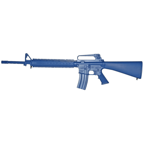 Fusil d'entraînement Blueguns AR15 A2 avec rail — réplique inerte en polyuréthane renforcé acier