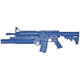 Fusil d'entraînement Blueguns AR15 Flat Top Closed Stock / Rail / M203 — réplique inerte en polyuréthane renforcé acier