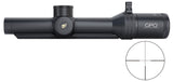Lunette Rail GPO Spectra 6X 1-6x24 grossissement 1-6 x 24 mm champ 42 m - 7 m à 100 mètres
