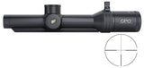 Lunette Rail GPO Spectra 6X 1-6x24 grossissement 1-6 x 24 mm champ 42 m - 7 m à 100 mètres