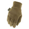 Gants Mechanix ColdWork Base Layer en softshell doublé micro-polaire, port en sous-gant