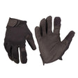 Gants Mil-Tec TOUCH compatibles écran tactile avec inserts index et pouce et aérations sur paume