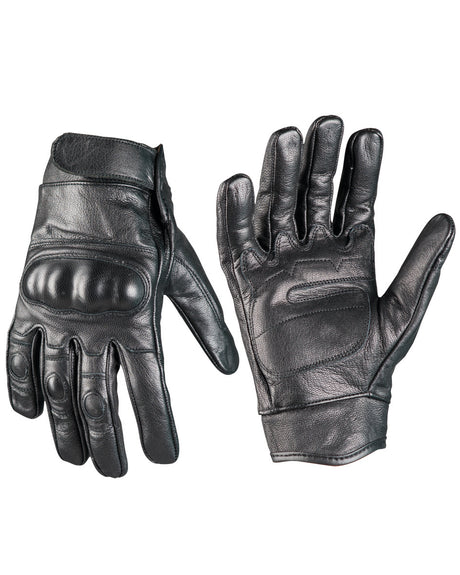 Gants tactiques Mil-Tec en cuir de chèvre avec coque de protection des articulations