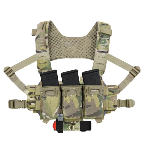 Gilet chest rig Agilite Reaper 380 g compatible placard et MOLLE à harnais HX ajouré