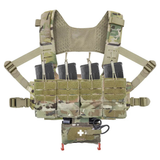 Gilet chest rig Agilite Reaper 380 g compatible placard et MOLLE à harnais HX ajouré