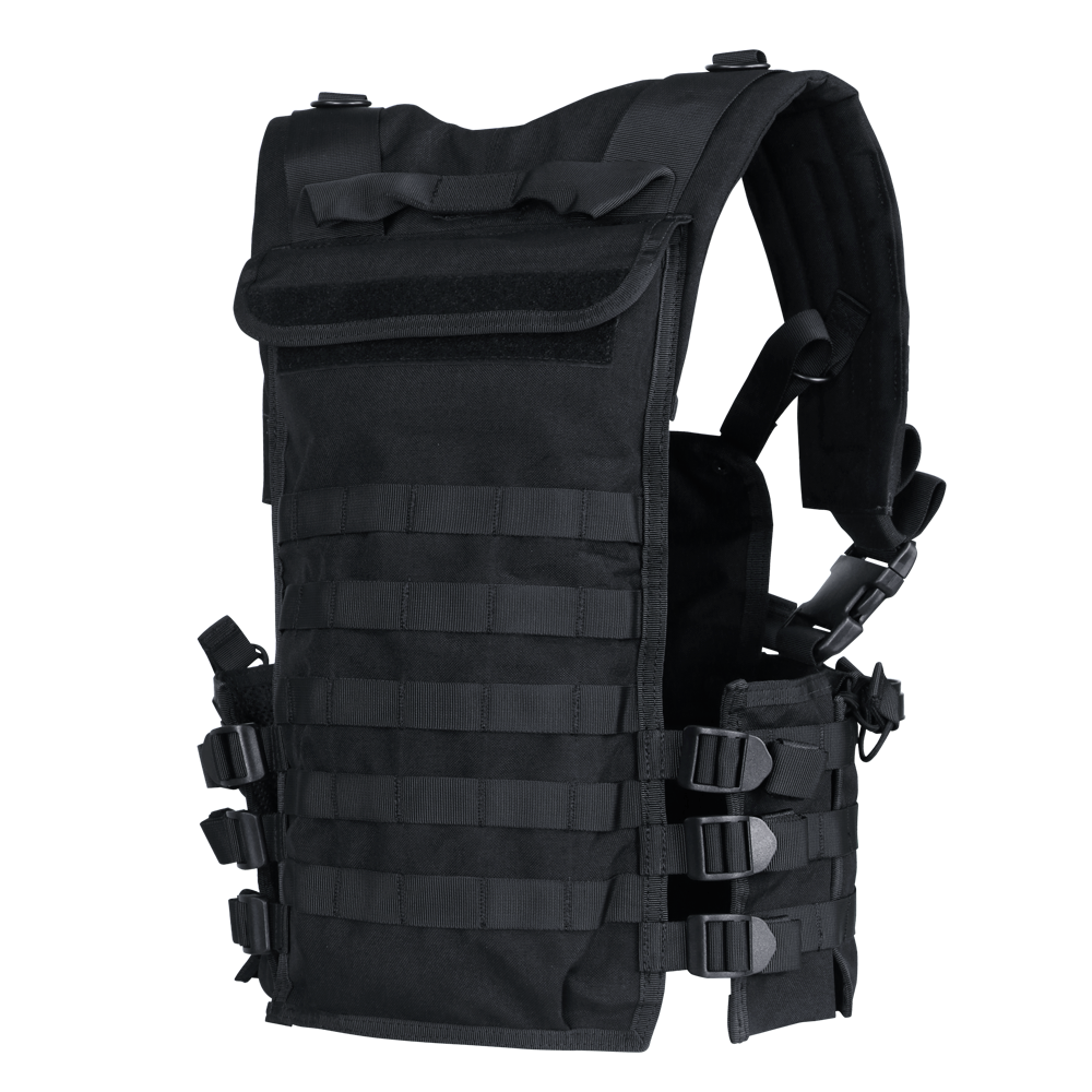 Gilet chest rig Condor Modular Chest Set six porte-chargeurs et porte-eau intégré