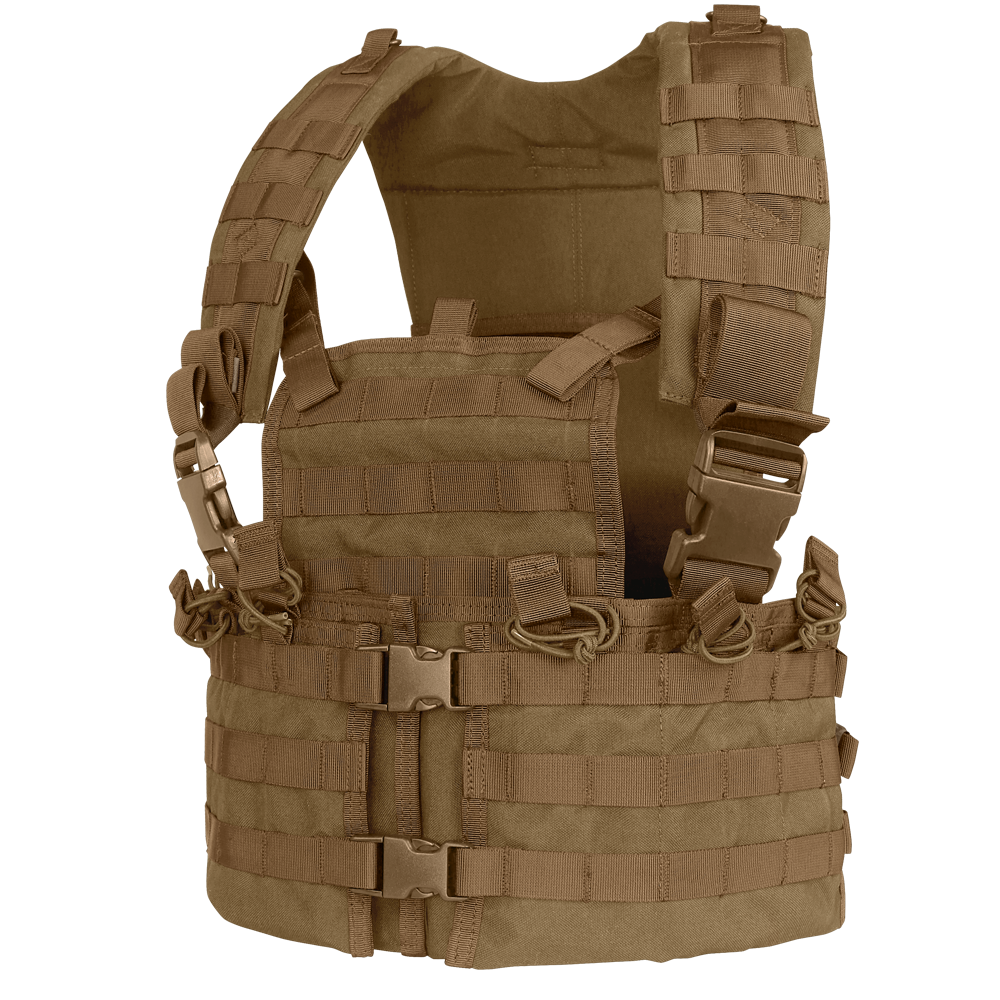 Gilet chest rig Condor Modular Chest Set six porte-chargeurs et porte-eau intégré