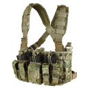 Gilet chest rig Condor Recon six chargeurs fusil et six chargeurs de pistolet