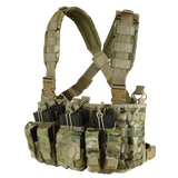 Gilet chest rig Condor Recon six chargeurs fusil et six chargeurs de pistolet