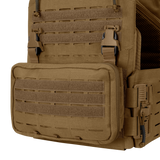 Gilet chest rig Condor Stowaway panneau MOLLE découpé laser harnais quatre points