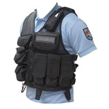 Gilet d'intervention Patrol Equipement Force en nylon déperlant, fixation tonfa au dos