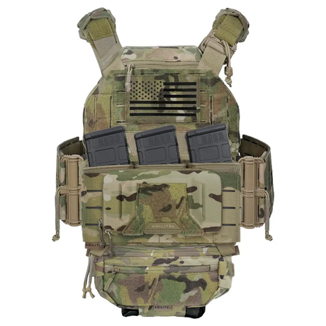 Gilet porte-plaques Agilite K-Zero SF 2.0 de 970 g à cummerbund semi-rigide intégré