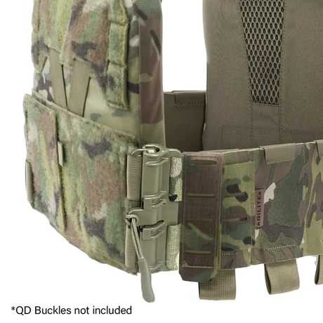 Gilet porte-plaques Agilite Sub-Zero de 570 g avec cummerbund élastique modulaire