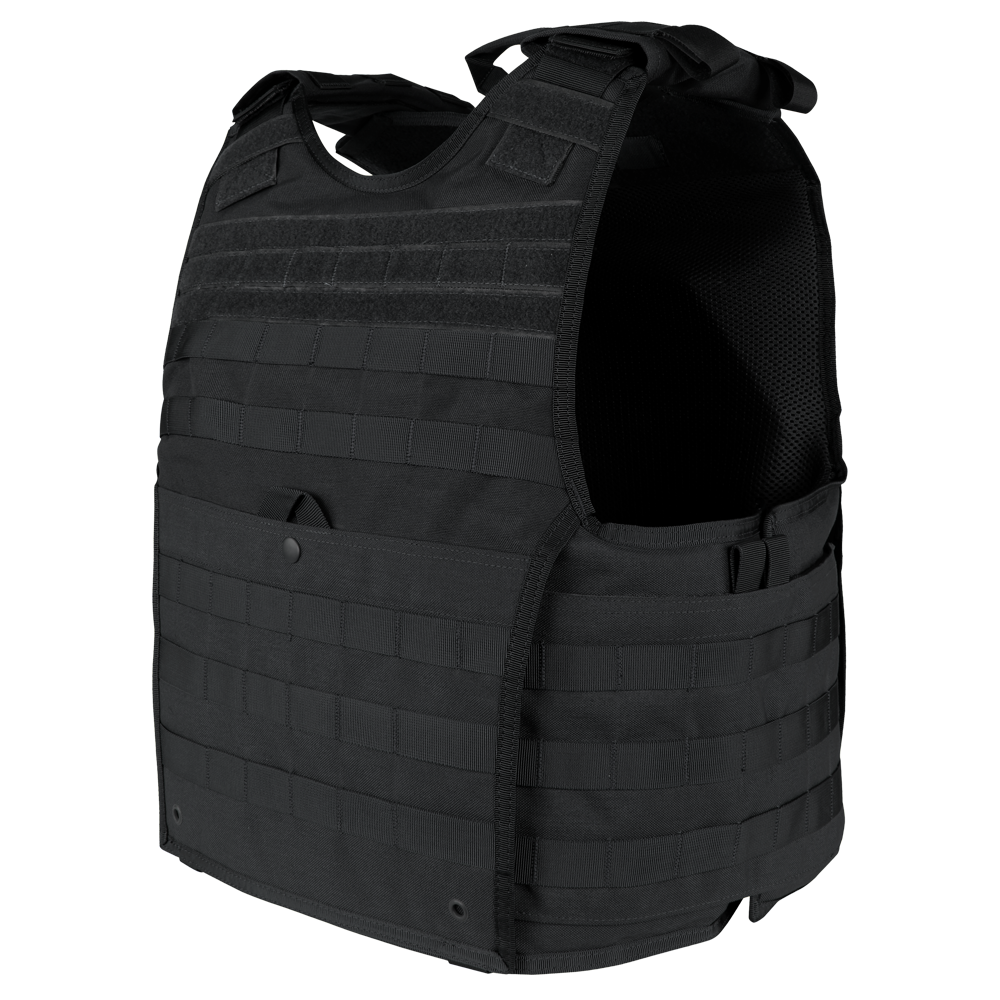 Gilet porte-plaques Condor EXO Gen II protections souples latérales et poche dorsale